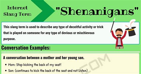 shenanigans meaning in english